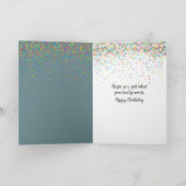 Birthday Golden Retriever Kaart (Binnen)