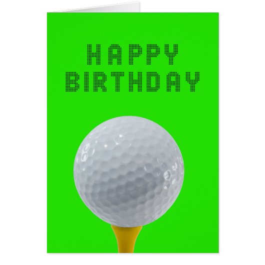 Birthday Golf (Voorkant)