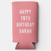 Birthday Golfer 70th Elegant Roze Stijlvolle afbee (Voorkant)