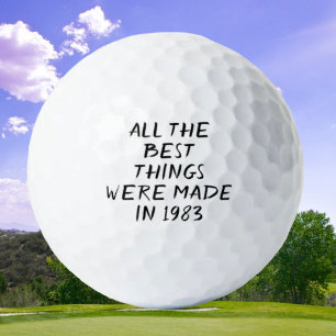 Birthday Golfer Funny 40th happy Dad Golf Balls Golfballen