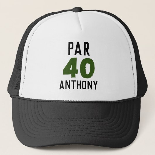 Birthday Golfer Funny 40th happy Dad Par Trucker Pet (Voorkant)