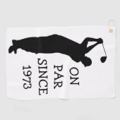 Birthday Golfer Funny 50th happy Dad Humor Golfhanddoek (Horizontaal)