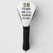 Birthday Golfer Funny 50th happy Dad Par Golfheadcover (Voorkant)