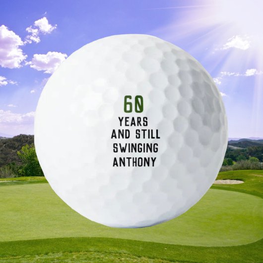 Birthday Golfer Funny 60th happy Dad Par Golfballen