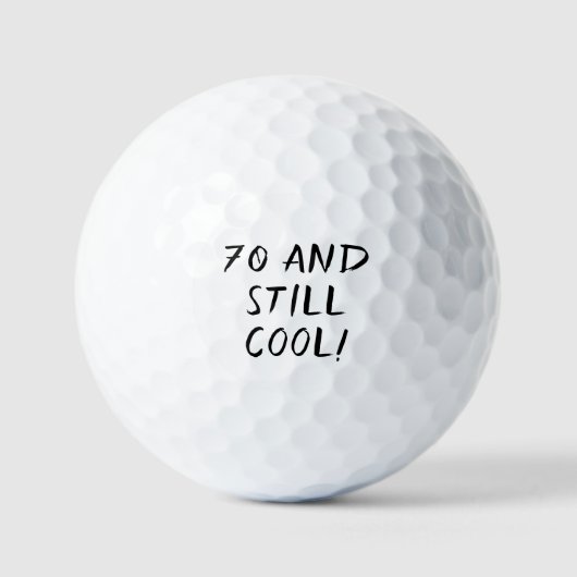 Birthday Golfer Funny 70th happy Dad Golf Balls Golfballen (Voorkant)