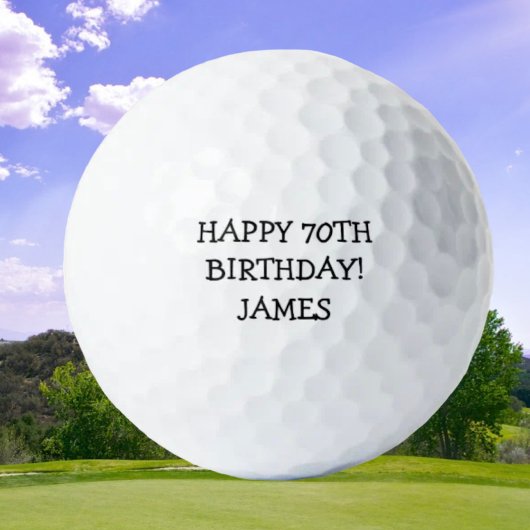 Birthday Golfer Funny 70th happy Dad Golfballen