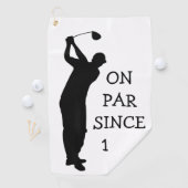 Birthday Golfer Funny 70th happy Dad Humor Golfhanddoek (Insitu)