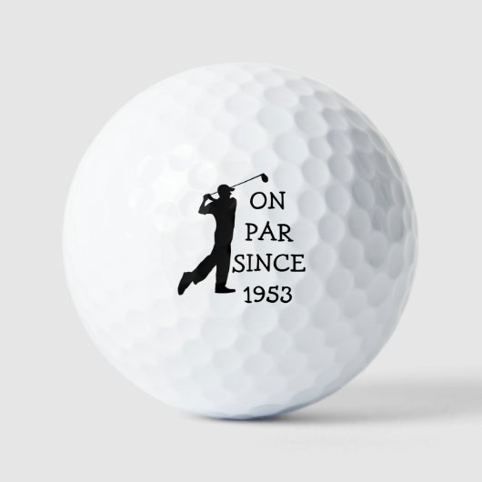 Birthday Golfer Funny 70th happy Dad Par Golfballen (Voorkant)