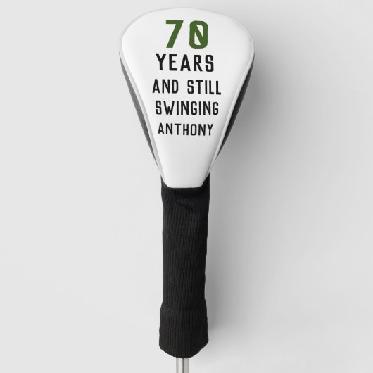 Birthday Golfer Funny 70th happy Dad Par Golfheadcover (Voorkant)