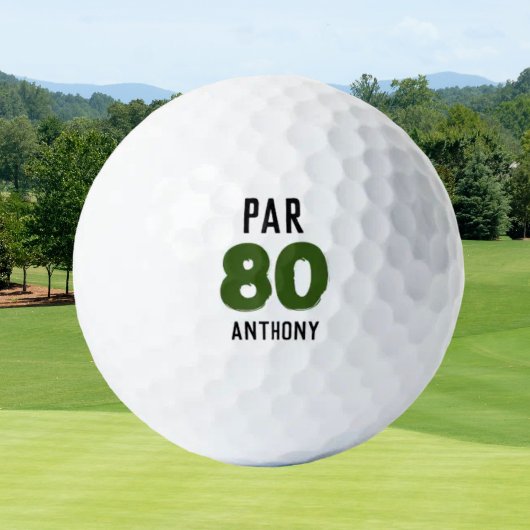Birthday Golfer Funny 80th happy Dad Par Golfballen
