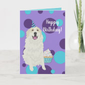 Birthday Great Pyreneeën Mountain Dog Kaart (Voorkant)