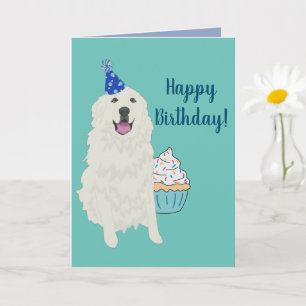 Birthday Great Pyreneeën Mountain Dog Kaart