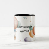 Birthday Greeting Mug – Colorful Balloon Artwork (Centre)