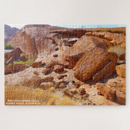 Birthday Greetings Ayers Rock Australia Legpuzzel (Horizontaal)