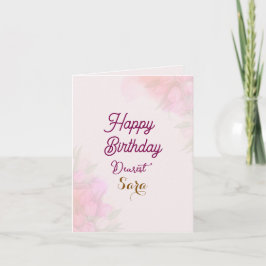 Birthday Greetings Kaart