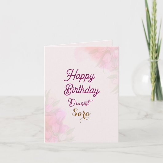 Birthday Greetings Kaart (Voorkant)