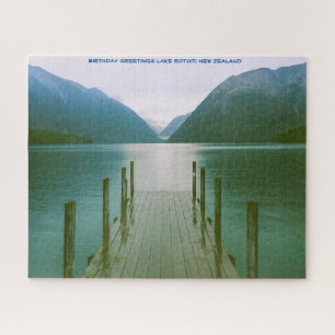 Birthday Greetings Lake Rotoiti Nieuw-Zeeland Legpuzzel
