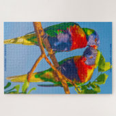 Birthday Greetings Rainbow Lorikeets Legpuzzel (Horizontaal)