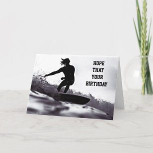 *BIRTHDAY* GREETINGS ***SURF STYLE*** JUST FOR YOU KAART