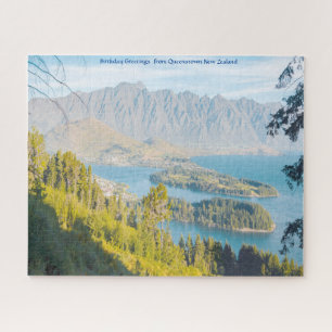 Birthday Greetings uit Queenstown New Zealand Legpuzzel