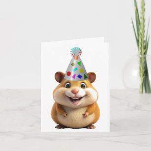 Birthday Hamster Wenskaart Kaart