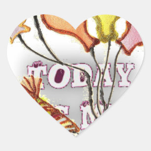 Birthday Hart Sticker