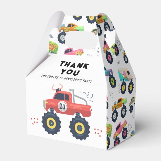 Birthday Hartelijk dank voor de moderne Kinder mon Bedankdoosjes (Achterkant)