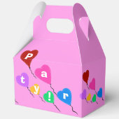 Birthday Hartelijk dank voor de roze cupcake Harte Bedankdoosjes (Voorkant)