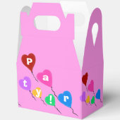 Birthday Hartelijk dank voor de roze cupcake Harte Bedankdoosjes (Open)