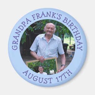 Birthday Herinder Gepersonaliseerde Foto Magnet Magneet