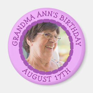 Birthday Herinder Gepersonaliseerde Foto Magnet Magneet