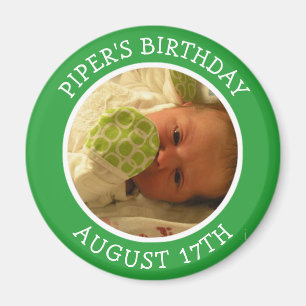 Birthday Herinder Gepersonaliseerde Foto Magnet Magneet