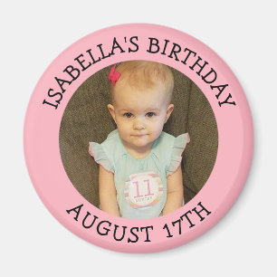 Birthday Herinder Gepersonaliseerde Foto Magnet Magneet