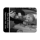 Birthday Herinder Photo Magnet Magneet (Horizontaal)