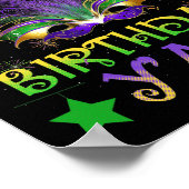 Birthday Het is mijn Mardi Gras Birthday Y Poster (Hoek)