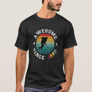 Birthday Hockey 23 jaar oud Geweldige sinds 1999 T-shirt
