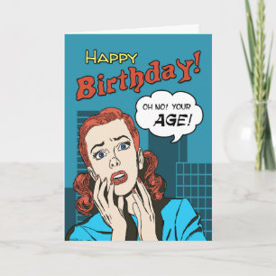 Birthday-Hoesje van het grappige stripboek Kaart