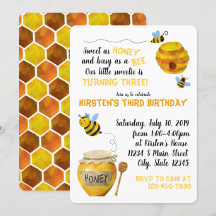 Birthday Honey Bee Birthday Kaart