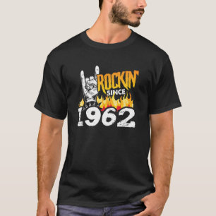 Birthday Humor Cool Rockin" sinds 1962 60e verjaar T-shirt