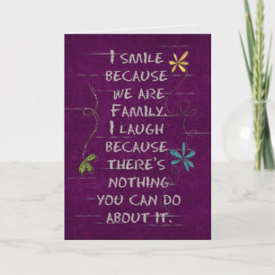 birthday humor for families member kaart