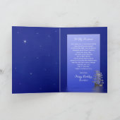 Birthday, Husband, Ship with Sails, Night Kaart (Binnen)