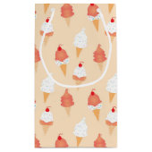 Birthday Ice Cream Cone with Sprinkles Pattern Klein Cadeauzakje (Achterkant)