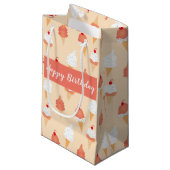 Birthday Ice Cream Cone with Sprinkles Pattern Klein Cadeauzakje (Voorkant Gekanteld)