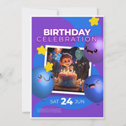 Birthday Invitation (Devant)