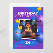 Birthday Invitation (Devant / Derrière)