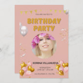 Birthday Invitation  (Devant / Derrière)