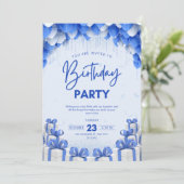 birthday invitation (Debout devant)