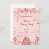Birthday invitation (Devant / Derrière)