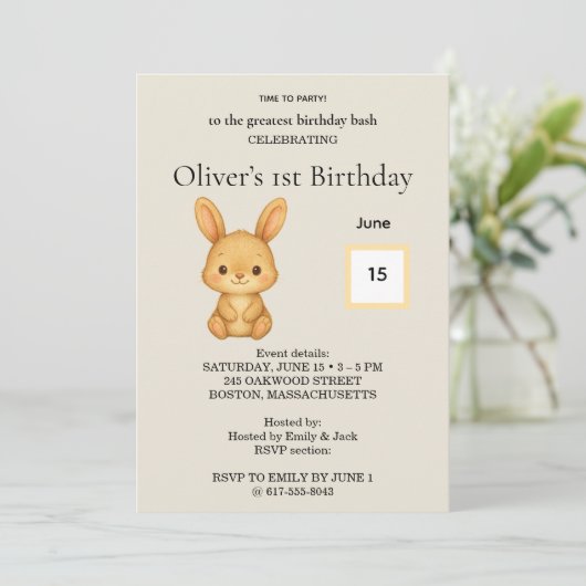Birthday Invitation (Debout devant)