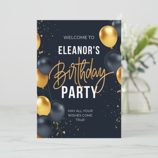 birthday invitation (Debout devant)